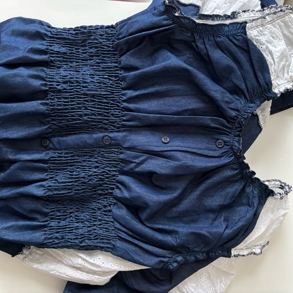 Chambray & Eyelet Dress - Picture 5 of 5